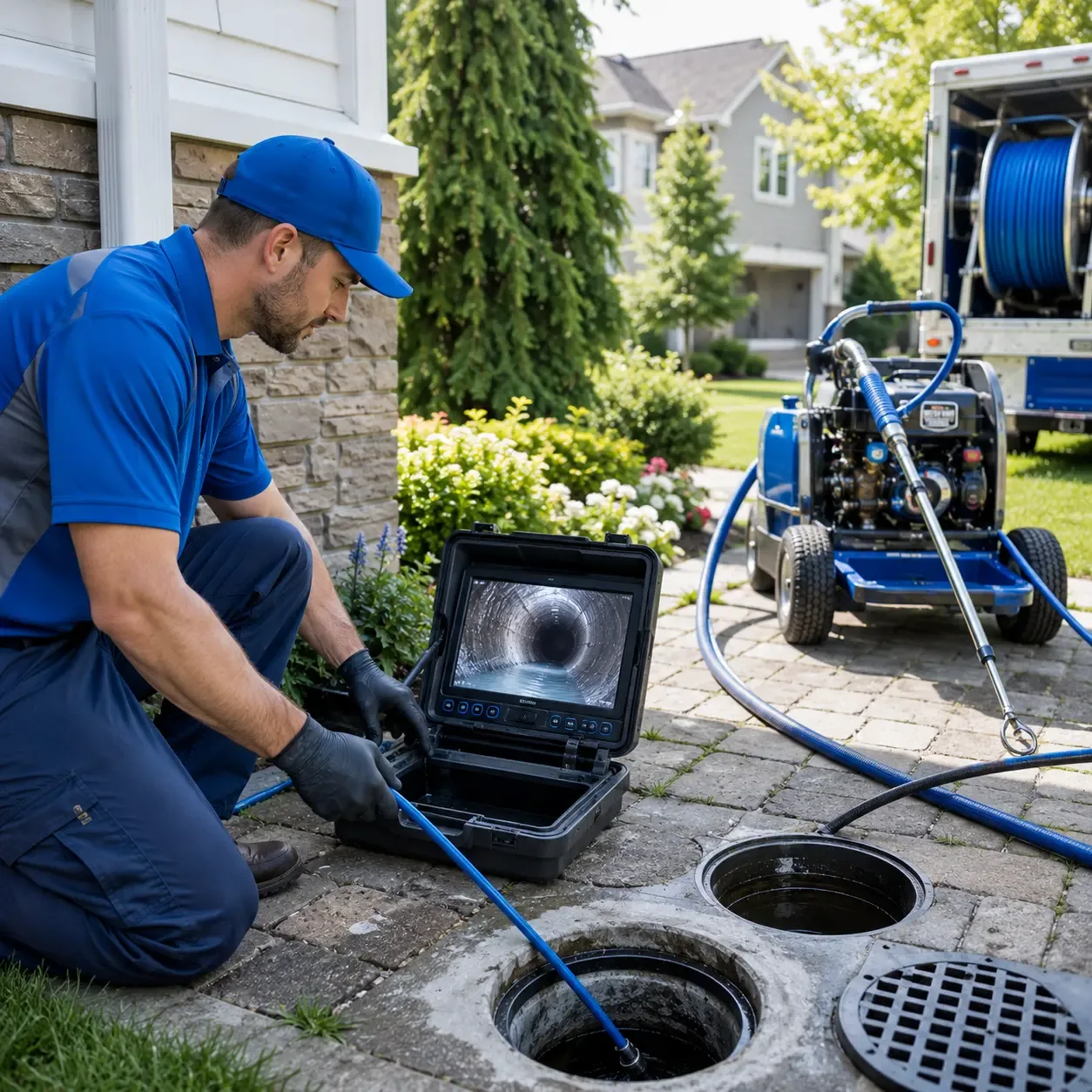Outdoor drain cleaning professionals serving Alvin, TX